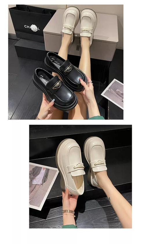 Shallow Mouth Clogs Platform Loafers